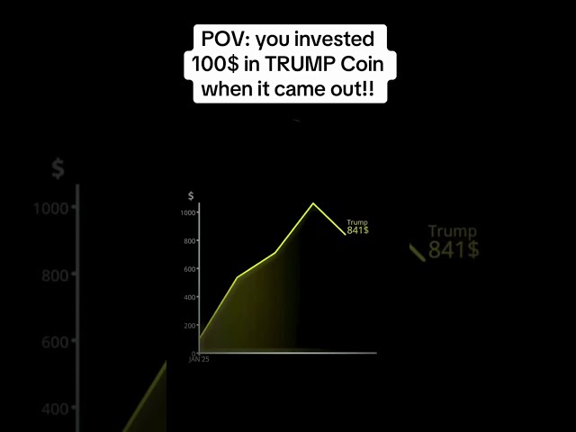 POV : 당신은 런칭시 트럼프 코인에 100 달러를 투자했습니다 - 지금 가치는 무엇입니까? #Crypto #Cryptocurrency #Trump