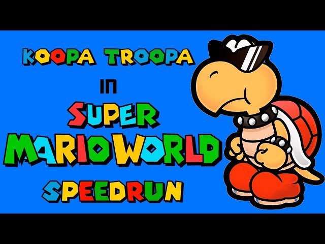 슈퍼 마리오 월드 koopa troopa speedrun 100% + 요시 코인