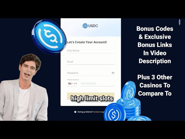 USDC Casino Review | Spielen Sie High Limit Slots mit USD Münze | Higrollercasino