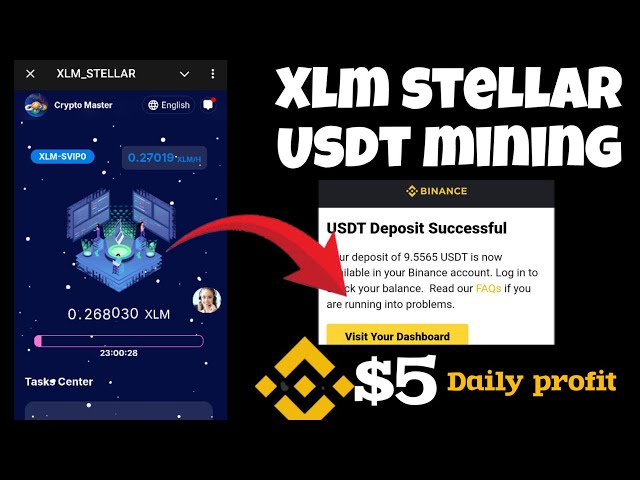 XLM Stellar USDTマイニングサイト無料USDT獲得サイト