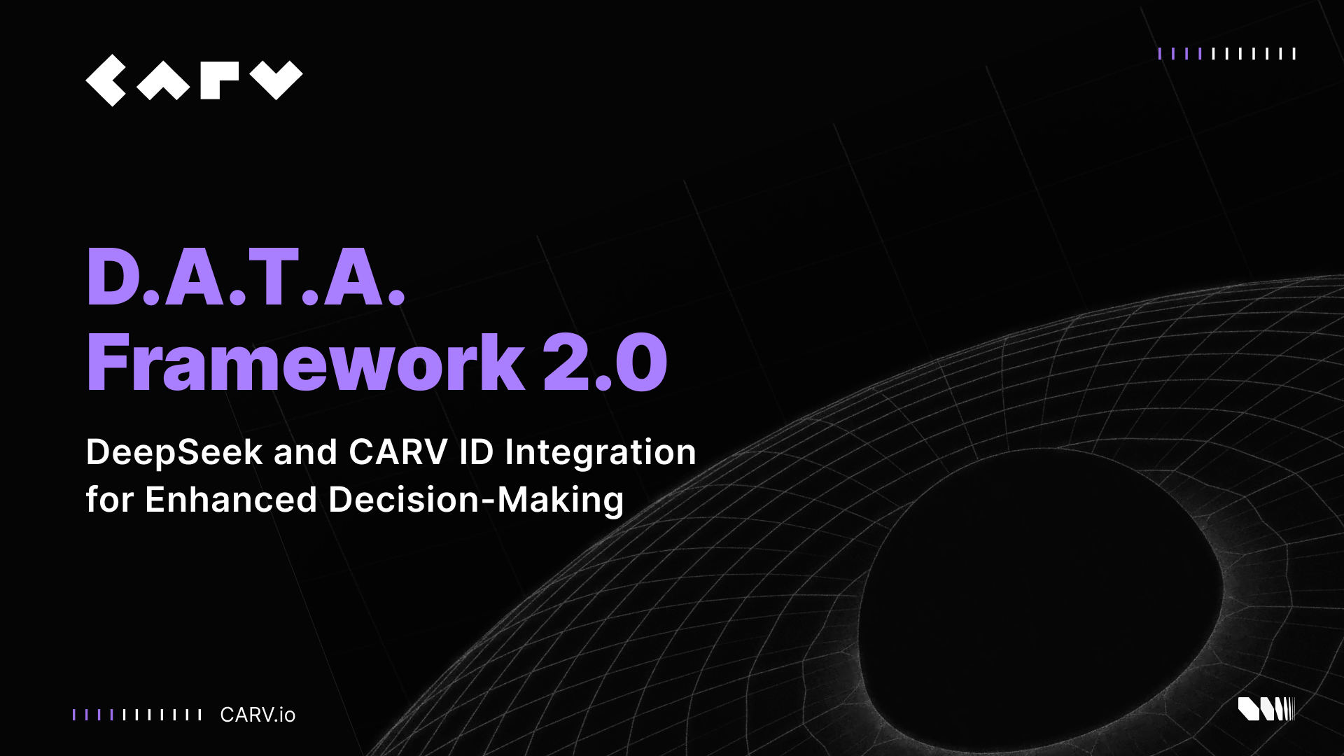 CARV Unveils D.A.T.A. Framework 2.0, Empowering AI Agents with On-Chain Data and Token-Driven Intelligence