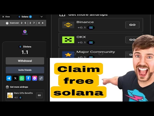 聲明免費的Solana Coin Telegram Bot 2025今天新鮮採礦機器人#AirDrop #Solana