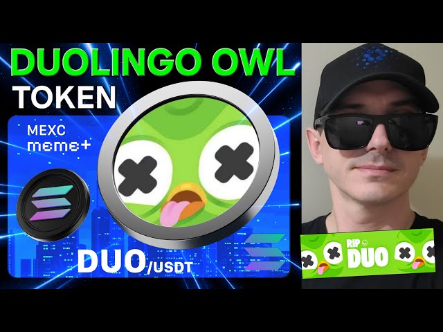 $ DUO -DUOLINGO貓頭鷹代幣加密硬幣如何購買二人lingo memecoin mexc全球sol sol sol raydium