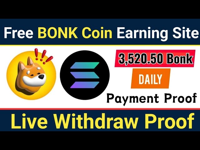 免費的Bonk硬幣收入網站|沒有投資的新比特幣採礦|賺取免費的BTC