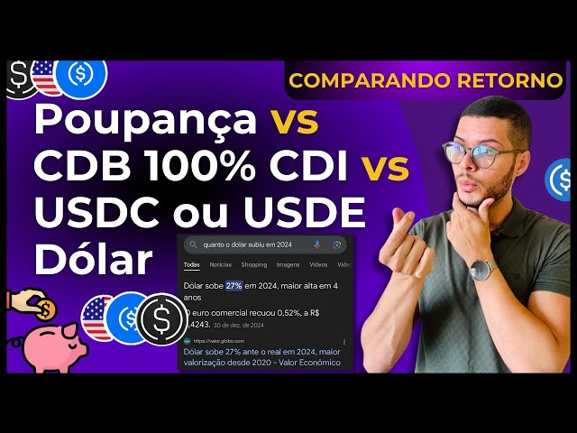 Nubank USDC Digne numérique vs Sépargne vs CDB 100 CDI | Qui vaut + et combien donne 1000