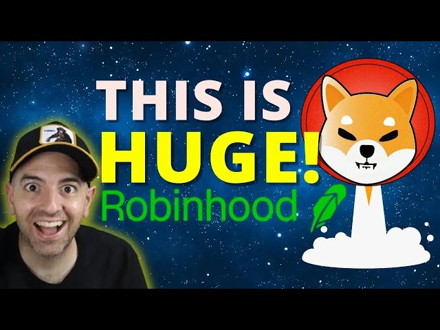 Shiba inu juste dans !! Shiba Inu prêt à retourner (doré) Robinhood a juste chassé tout le monde!