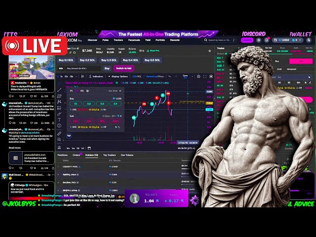 1 Sol à 10 Sol Challenge 🤑Live memecoin Trading 🤑! Nova! Wallet! TTS! Axiom! Discord