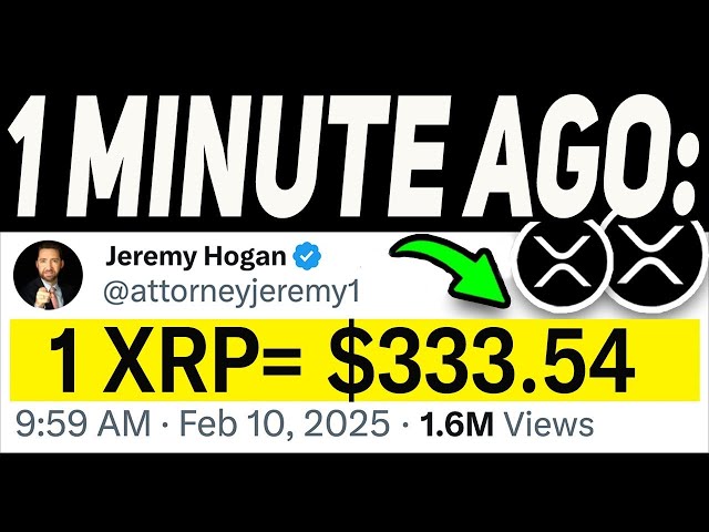 XRPリップル：ジェレミーホーガンは誤ってXRP価格を漏らします！ （$ 333.54公正価値） - 今日のRipple XRPニュース