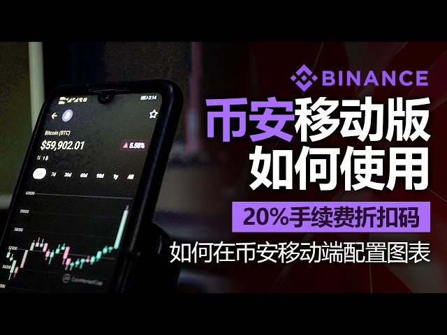 How to use Binance, how to configure charts on Binance mobile, including 20% ​​rate discount code, Binance Mobile Edition, latest version in 2025