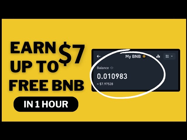 Réclamer jusqu'à 7 $ BNB gratuitement toutes les heures: avis de site Web BNB gratuit (pas d'investissement!)