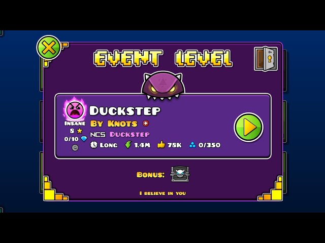 Entenstep mit Münze von Knoten [Event] | Geometrie Dash