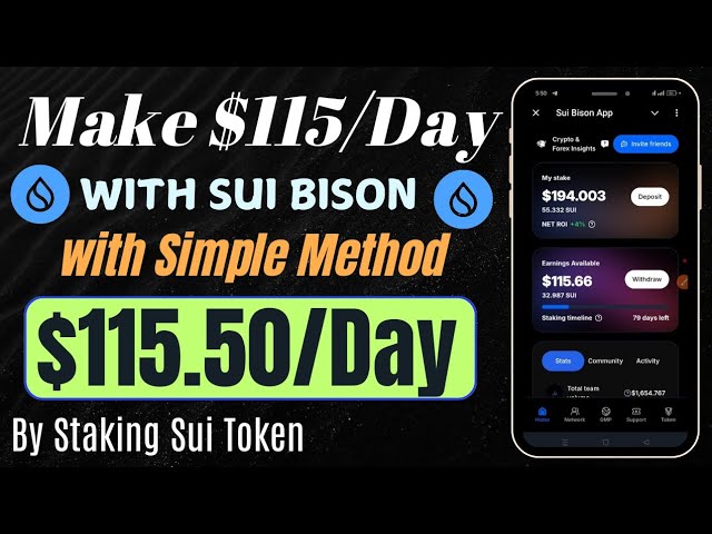 How to Earn $115/Day with SUI Business Token – Simple Staking Method!