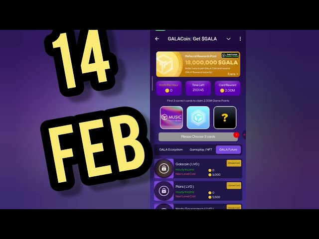 Gala Coin Daily Combo 14 February || Today Gala Coin Daily Combo || AGP