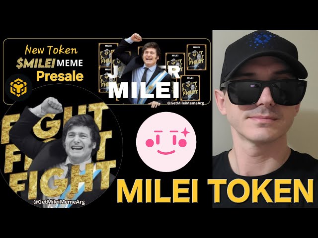 $ Milei - Milei Token Presale Crypto Coin How to Buy Javier Memecoin BNB BSC Président officiel MEME