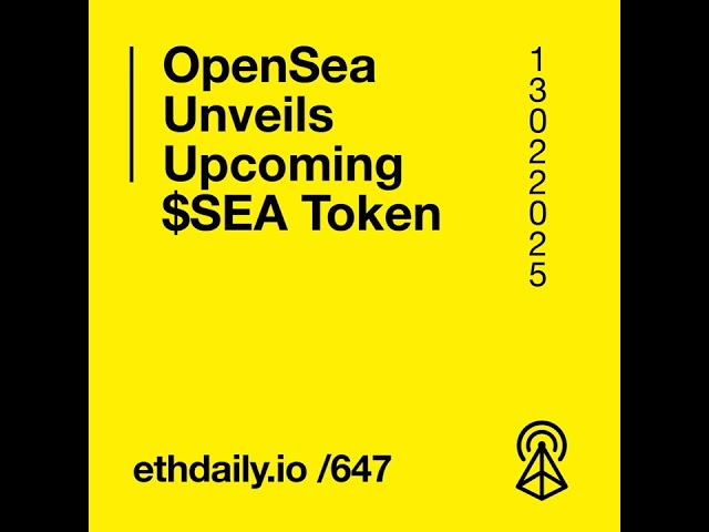 Opensea dévoile à venir $ SEA TOKEN