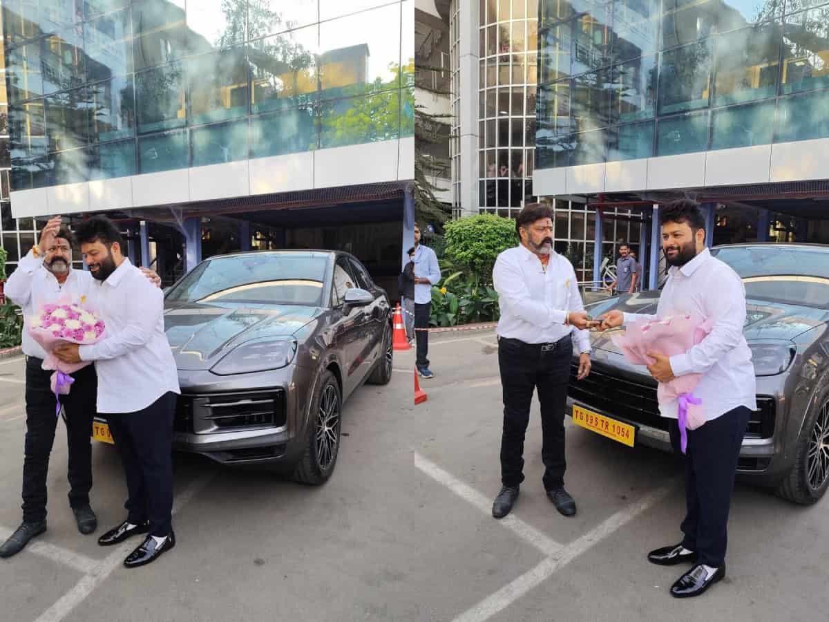 Nandamuri Balakrishna Gifts a Luxurious Porsche Cayenne to Music Composer Thaman for His Outstanding Contributions