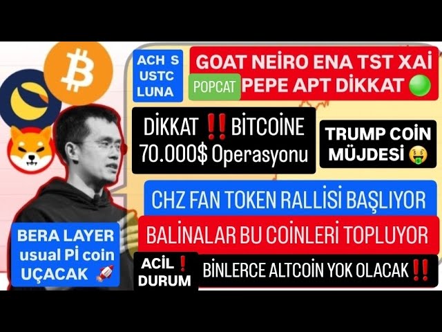 Bitcoin $ 70.000 Warnungen🚨fan Token Trump Rallye