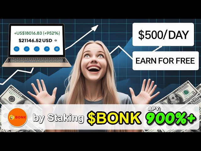 Why Staking Crypto BONK Can Earn You $500/Day! Unbelievable Passive Income with Bonkcoin Token