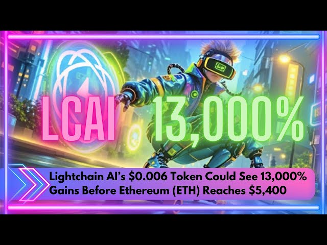 Das 0 $ 006 -Token von Lightchain AI konnte 13.000% Gewinne erzielen, bevor die Ethereum -ETH 5.400 USD erreicht