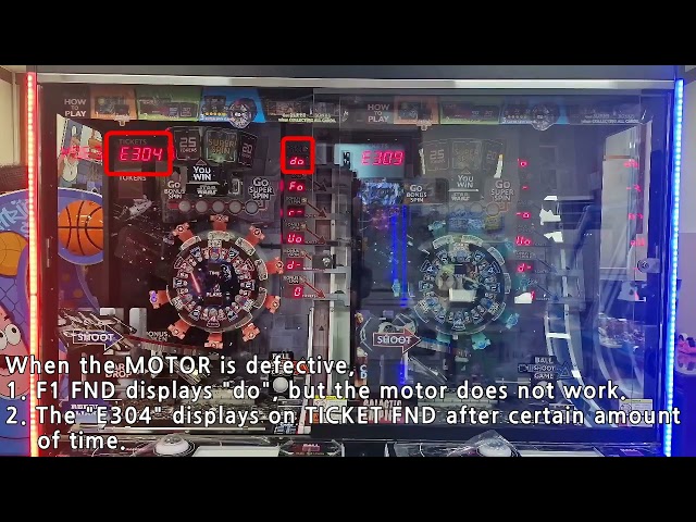 [Star Wars Coin Pusher 2P] 릴 UP & DOWN MOVE MOTER & SWITCH ERROR (E304)