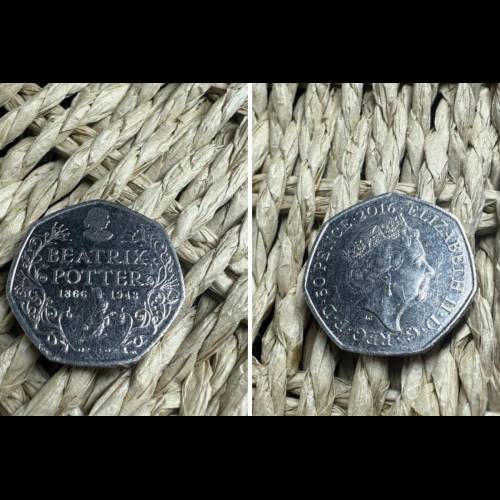 BEATRIX POTTER 50P COIN VENDU POUR UN PRIX EU PROPRIÉTÉ près de Stroud