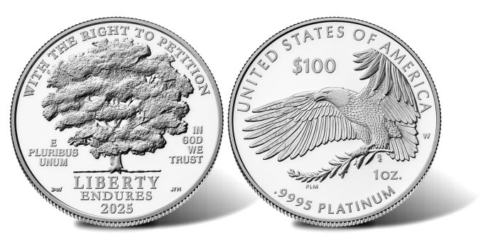 United States Mint Completes First Amendment Platinum Proof Coin Series with 2025 Right to Petition Release