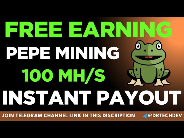 모바일에 Pepe Coin 무료 채굴 | 이 웹 사이트를 무료로 받으십시오 | 결제 증거