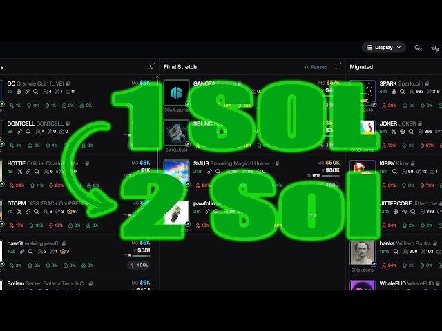 1 SOL to 10 SOL Memecoin Challenge (Realistic Trading) EP. 1