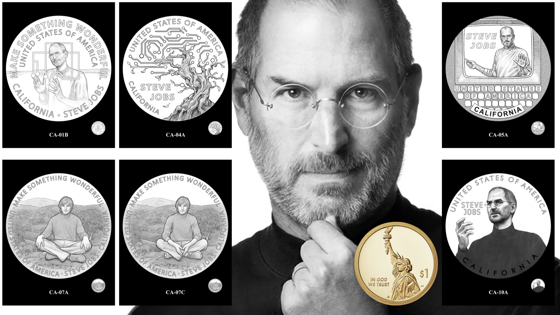 Steve Jobs to Be Featured on California Dollar Coin as Part of American Innovation $1 Coin Program