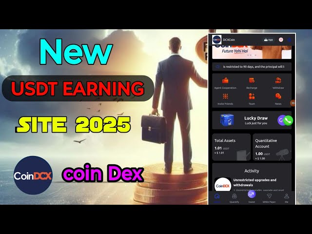 Münze Dex USDT Earning | Beste neue USDT Investment Site | USDT Earning Website