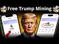 Best Free trump coin Mining Site | No Minimum Withdrawal | Free Trumpcoin Earning Site 2025