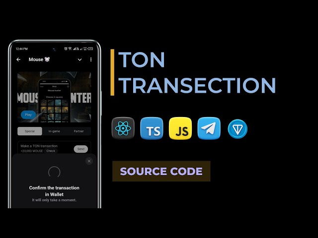 TON TONNE BLOCKCHAIN ​​transaction | Telegram Mini App | Siam Shekh