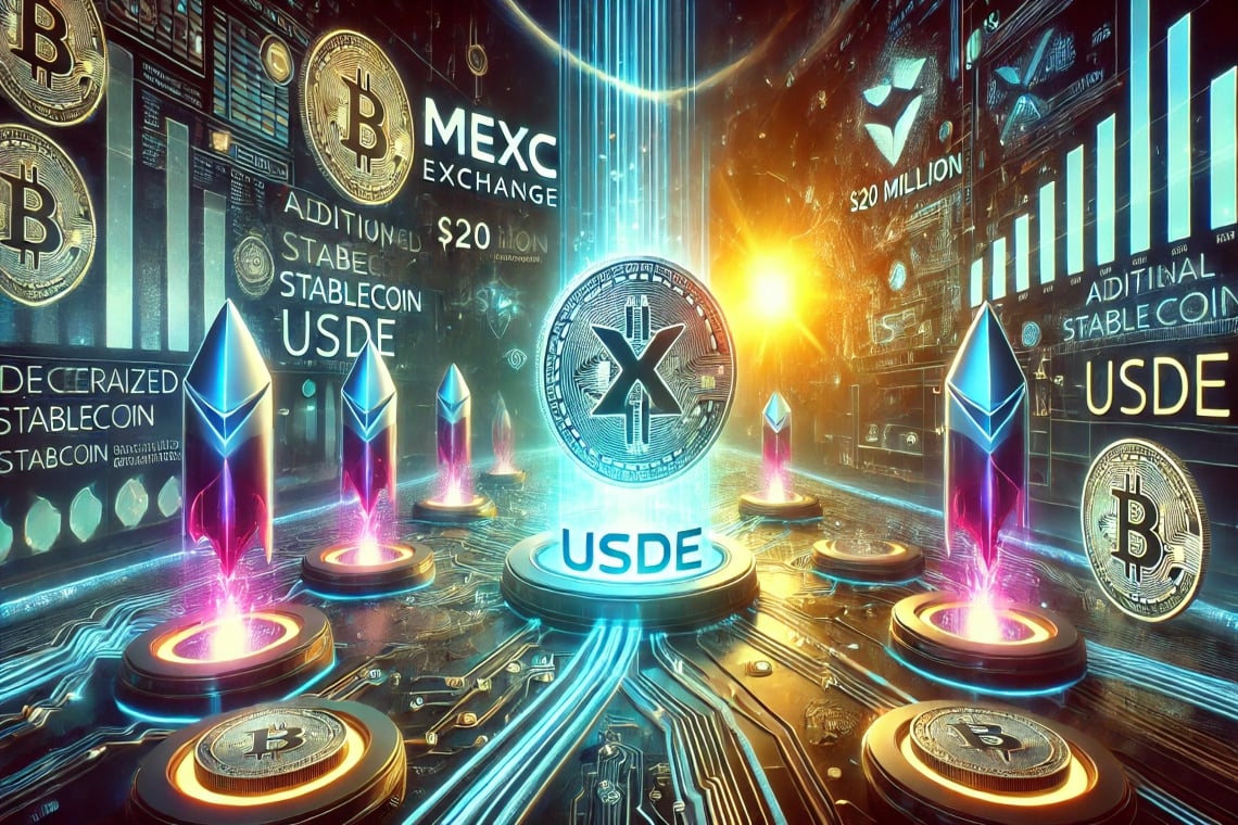 MEXC Exchange投資了2000萬美元的Ethena的合成Stablecoin USDE