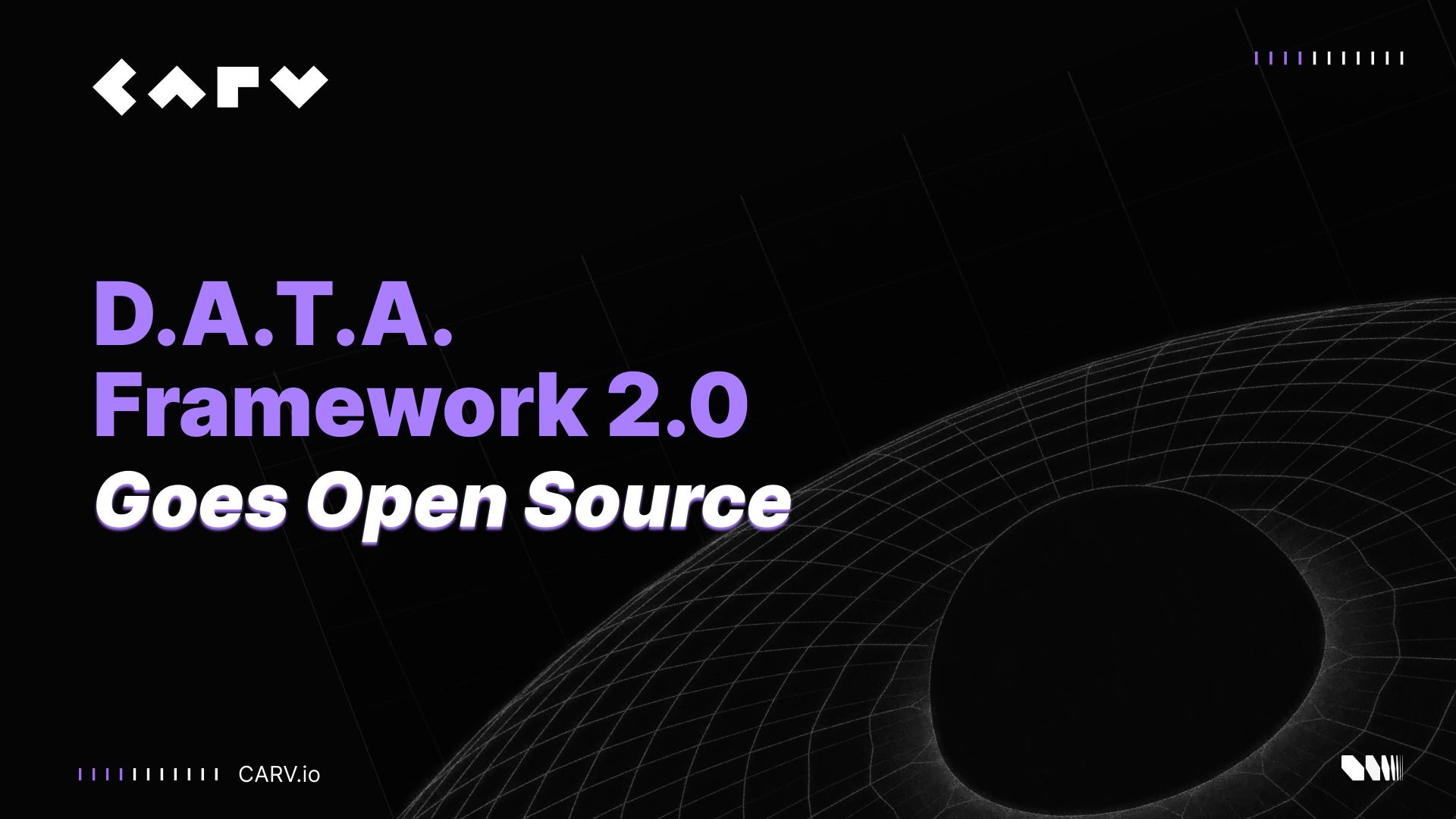 CARV Open-Sources D.A.T.A. Framework, Enabling Verifiable Access to On-Chain and Off-Chain Data