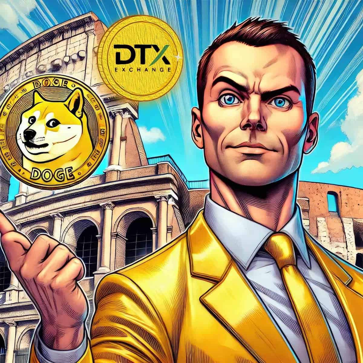 DTX Exchange Presale Growth Mimics Dogecoin Price 2021 Rally, Reaching $0.18