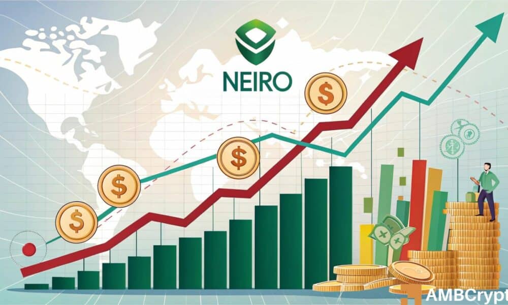 neiro [neiro]は、暗号市場が血の浴びを経験するため、15.95％爆発します