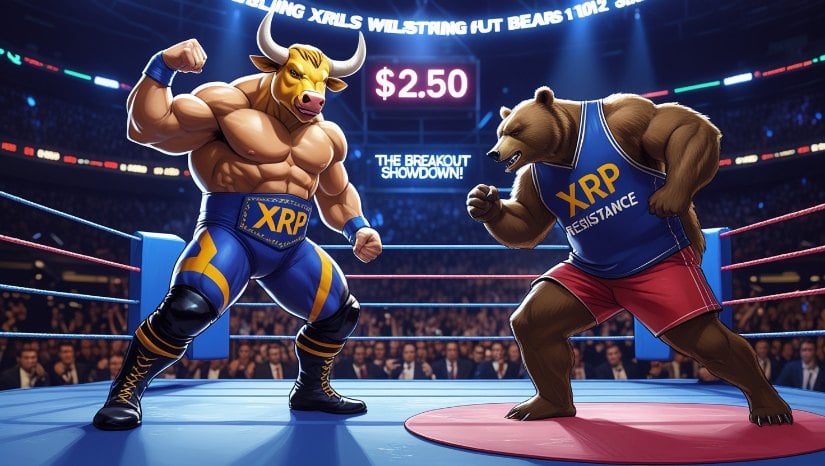 XRPの価格は2.50ドルを下回る重大な抵抗に遭遇し、2.00ドルを超えるポジションを維持しました