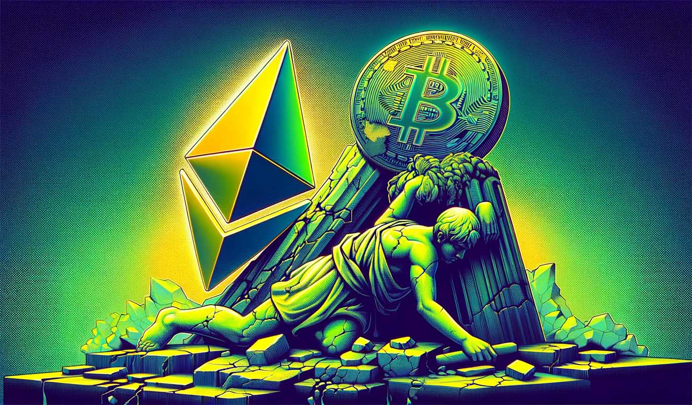 Ethereum (ETH) erscheint nahezu unten gegen Bitcoin (BTC)