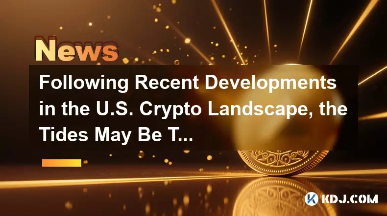 Following Recent Developments in the U.S. Crypto Landscape, the Tides May Be Turning Following Recent Developments in the U.S. Crypto Landscape, the Tides May Be Turning