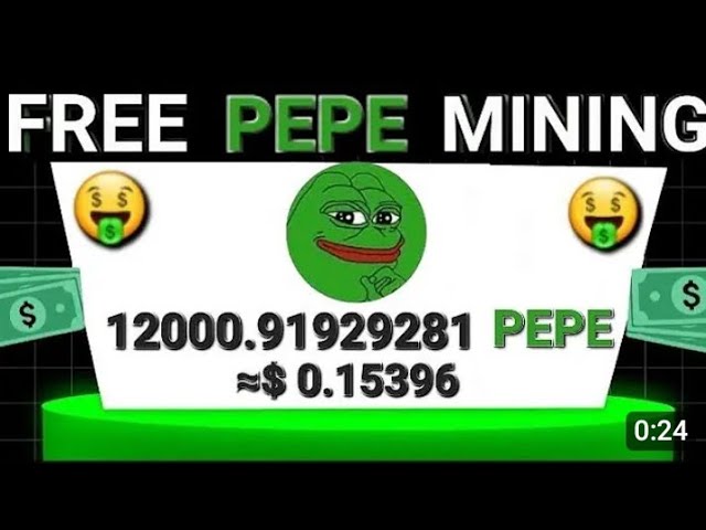 Starten Sie das Mining Pepe Coin Bitcoin in Dogecoin LTC Trump Ihr ​​Mobiltelefon #Cryptoming #bitcoinMining