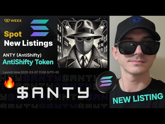 $ Anty - AntiSty Token Crypto Coin Wie man Anty Weex Exchange Anti Shifty Solana Sol Raydium kauft