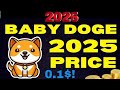 Baby Doge Coin Price Prediction 2025 | Best Meme Coin to buy Now !! | Baby Doge