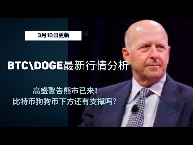 DogEcoin DogEcoin Bitcoin BTC Blockchain Cryptocurrency Neueste Markttrendanalyse, Goldman Sachs warnt, dass der Bärenmarkt eingetroffen ist! Gibt es eine Unterstützung unter Bitcoin Dogecoin?