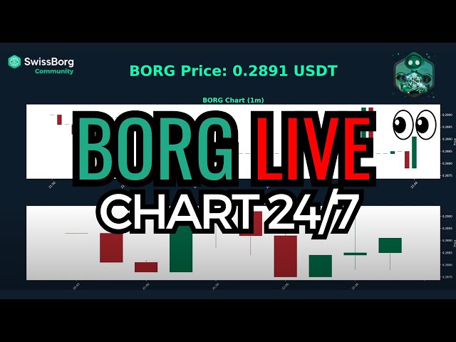 🟢 $ Borg Live Price - Swissborg $ Sol Token Crypto Chart 24/7 Borg/USDT 📊🚀