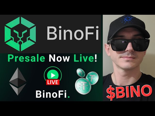 $ bino -Binofi代幣預售加密硬幣如何購買Bino Fi ICO財務ETH ETH ETH ETH鏈以太坊USDT