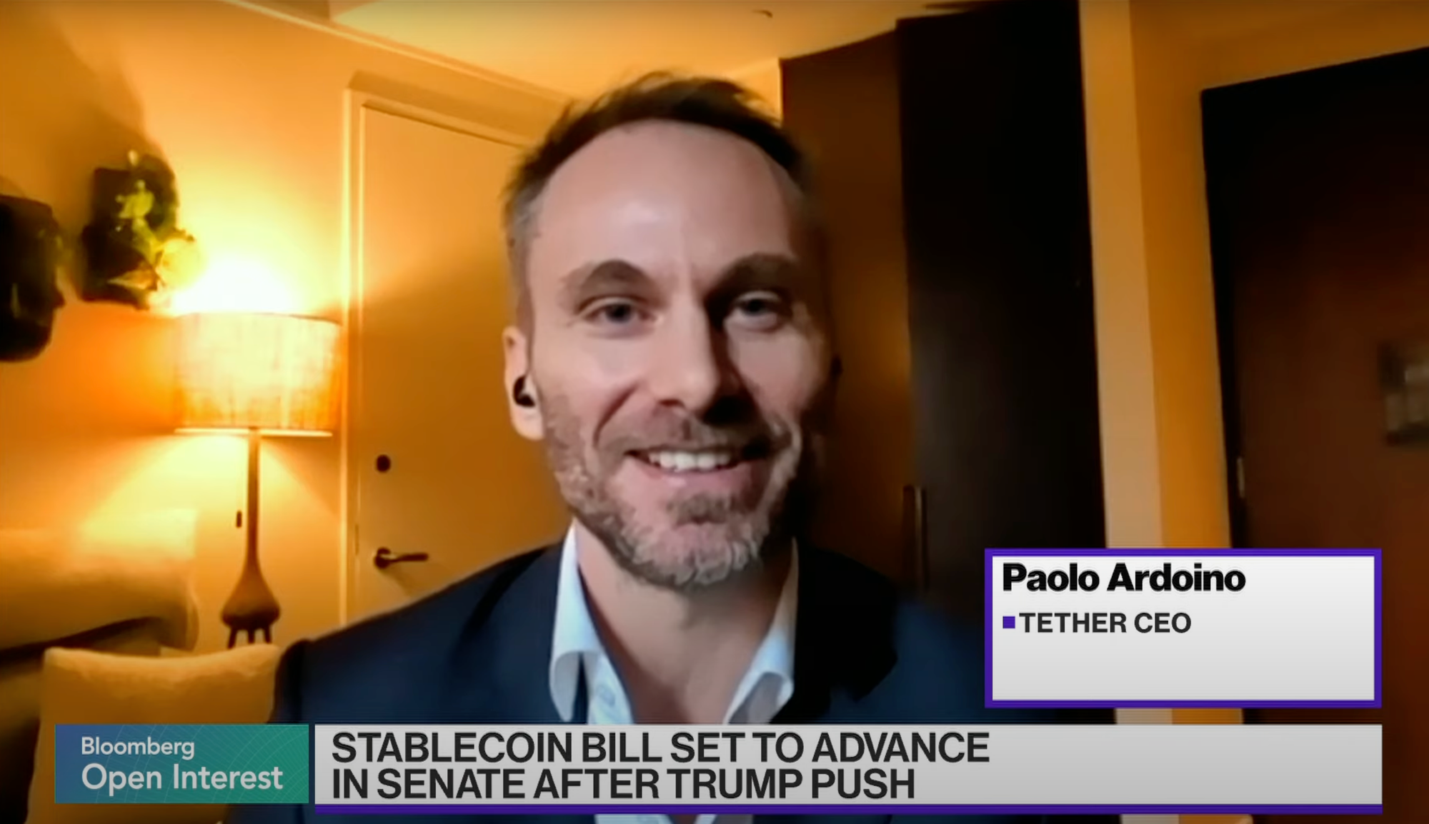 Le PDG de Tether Paolo Ardoino discute des implications de la facture de stablecoin