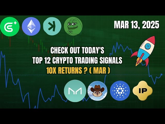 Schauen Sie sich die Top 12 Krypto -Handelssignale für heute an | Kas Coin, Avax Coin, Tia Coin 13. März 2025