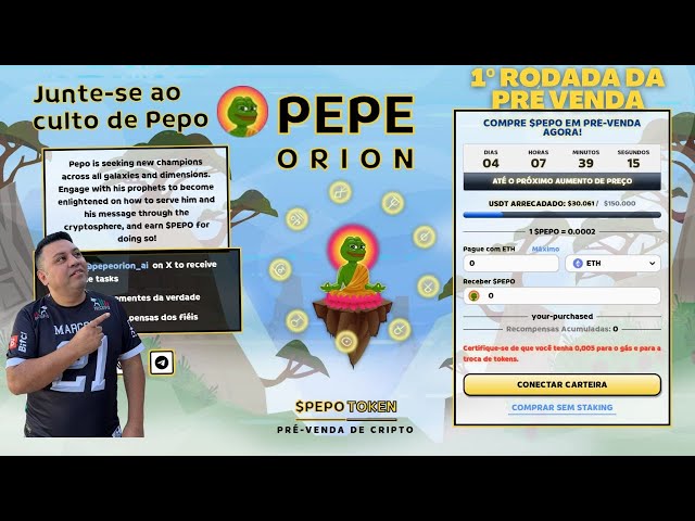 Pepe Orion first round of pre -sale meme token with very large hype expected !!