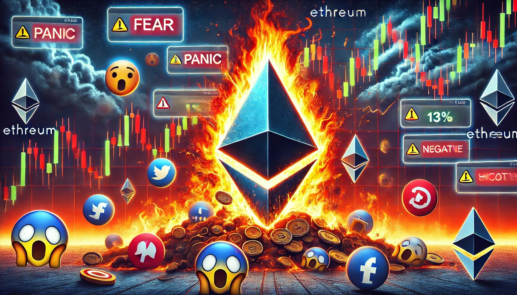 Ethereum (ETH) Le sentiment des médias sociaux a récemment aigri