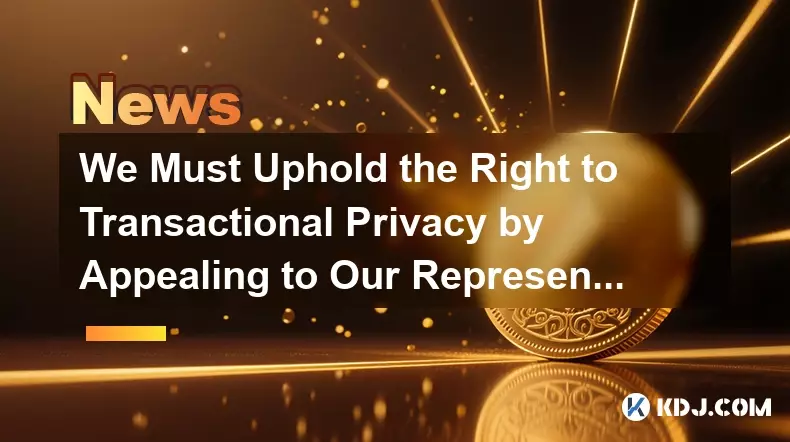 우리는 대표자들에게 Samourai 지갑 개발자에 대한 청구를 철회하도록 호소함으로써 거래 프라이버시에 대한 권리를지지해야합니다. 우리는 대표자들에게 Samourai 지갑 개발자에 대한 청구를 철회하도록 호소함으로써 거래 프라이버시에 대한 권리를지지해야합니다.